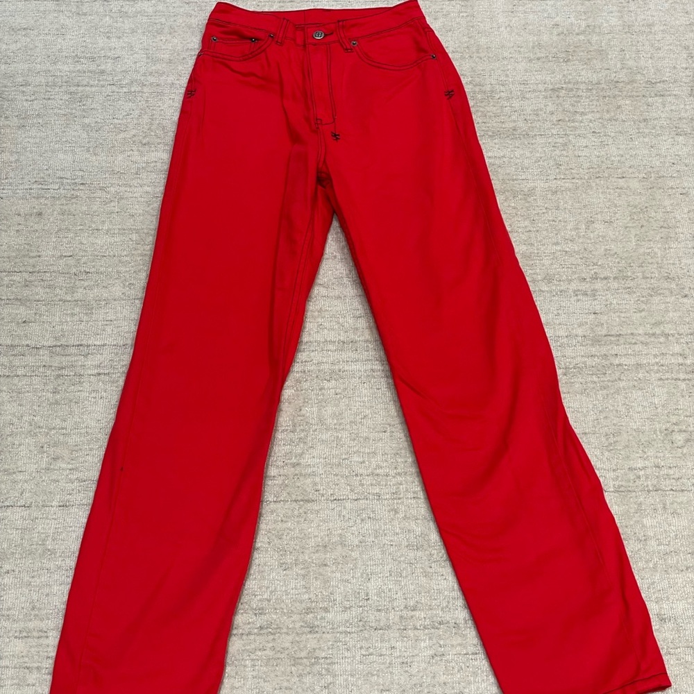 Ksubi hot red jeans❤️‍🔥perfect for anything. Super flattering and hella cool 😎